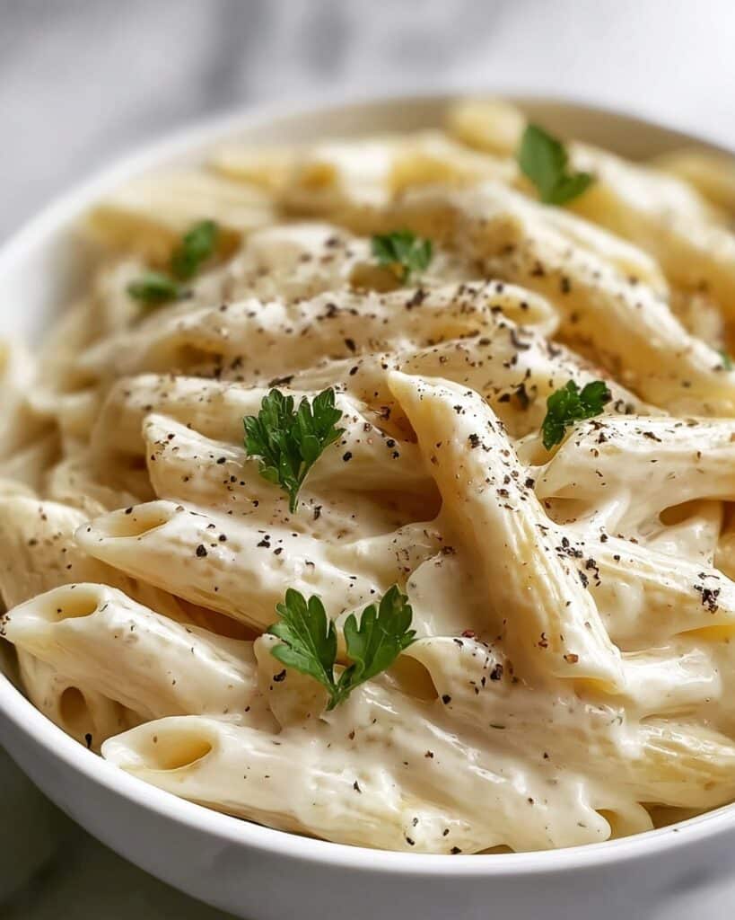 White Sauce Penne Pasta Recipe