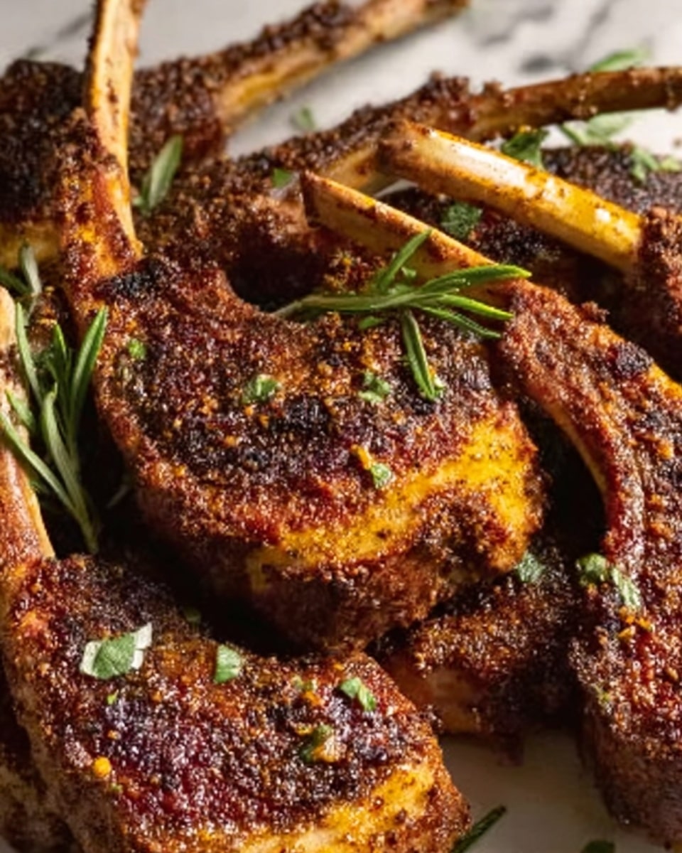 Garlic Parmesan Fried Lamb Chops Recipe - Recipe Image