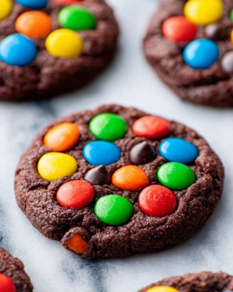 Chocolate Chocolate Chip M&M Cookies Recipe