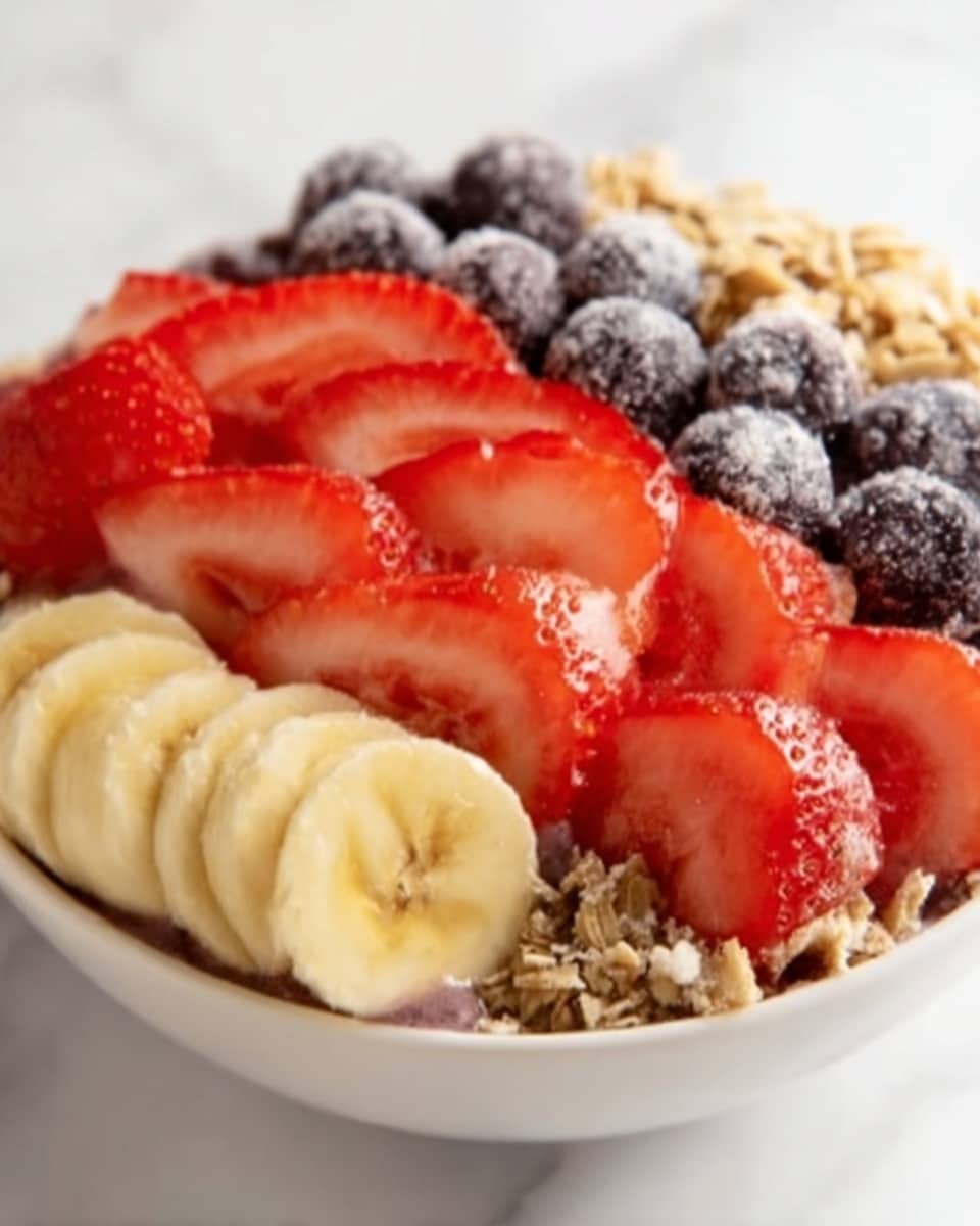 Strawberry Banana Smoothie Bowl Recipe - Recipe Image