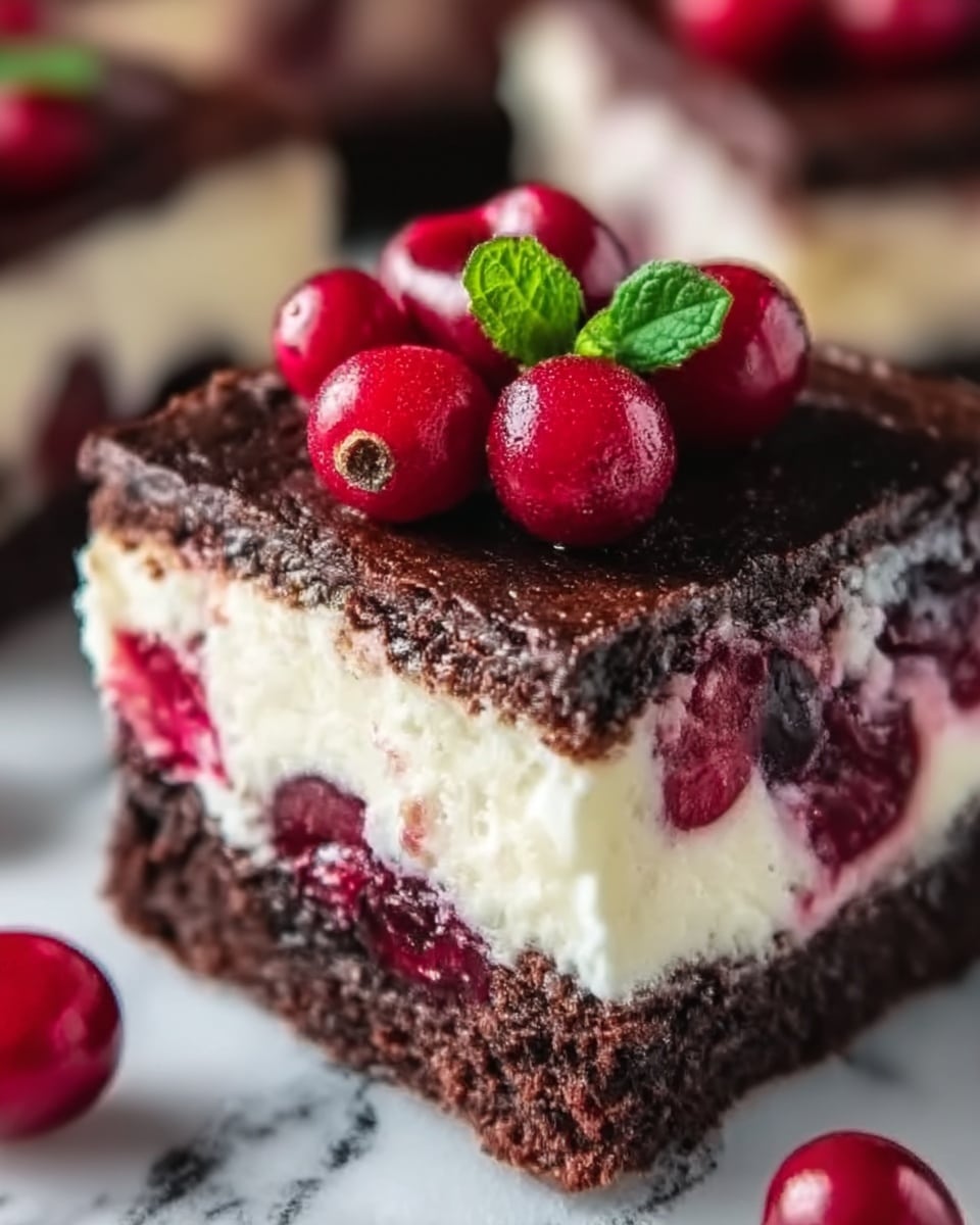 Cherry Cheesecake Brownies Recipe - Recipe Image