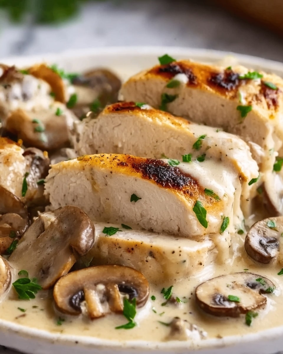 Chicken & Mushroom Alfredo Recipe - Recipe Image