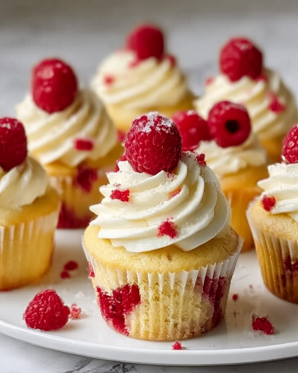 Raspberry Lemon Heaven Cupcakes Recipe - Recipe Image