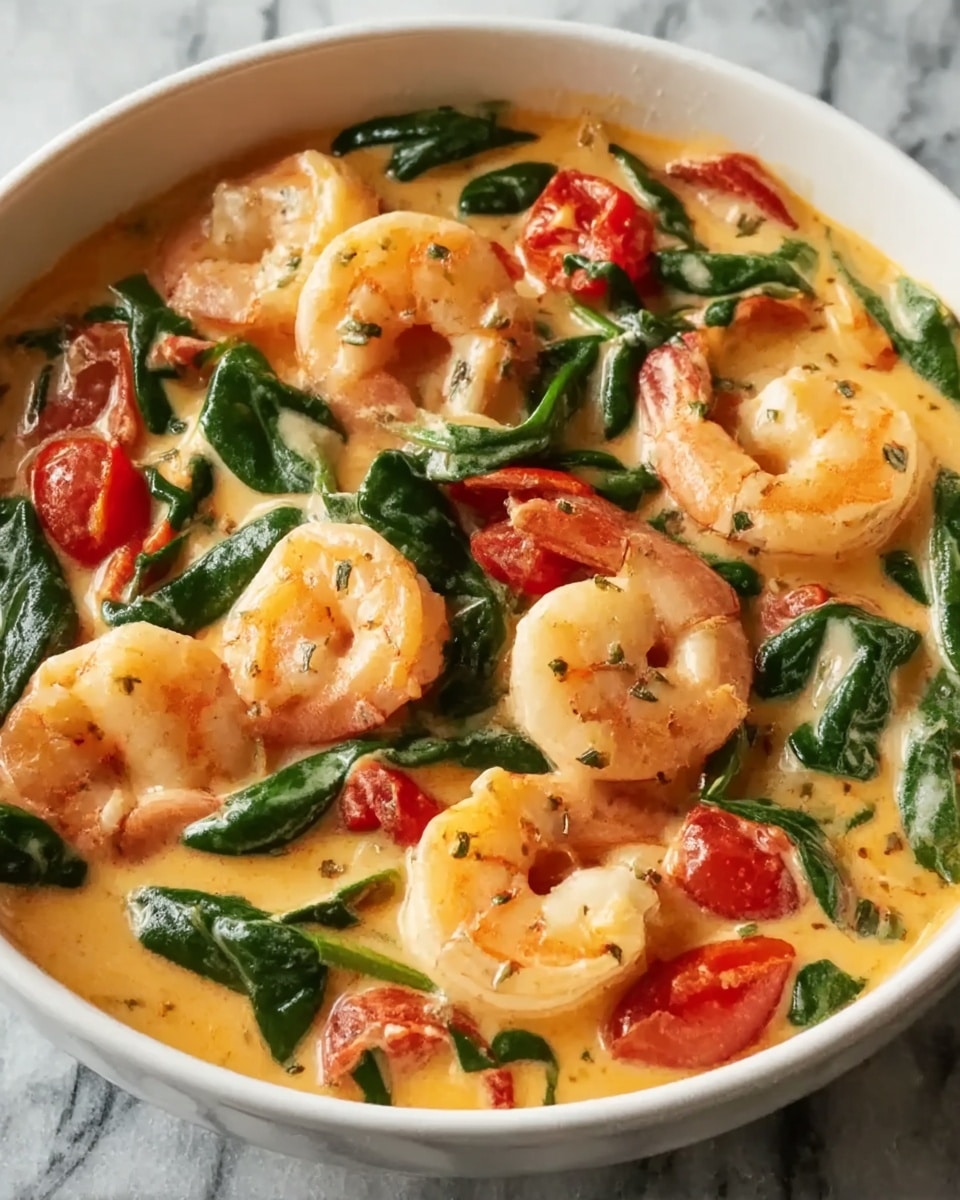 Best Creamy Shrimp Tuscan Fettuccine Recipe - Recipe Image
