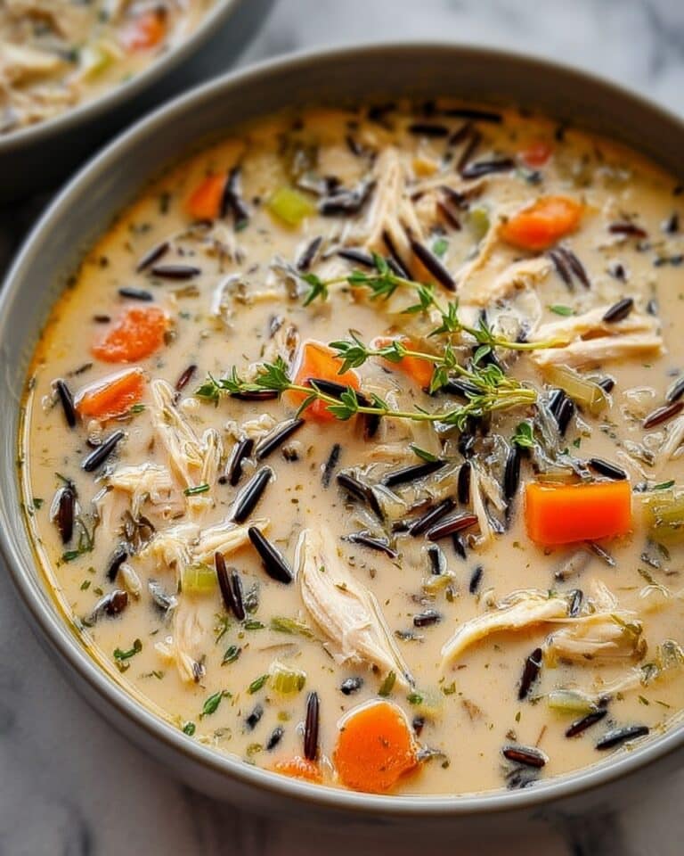 Crockpot Creamy Chicken Wild Rice Soup Recipe