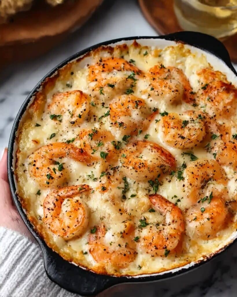 Garlic Shrimp Gratin Recipe