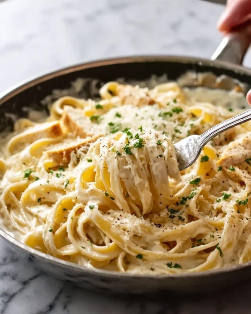 Easy Creamy Pumpkin Alfredo Pasta Recipe