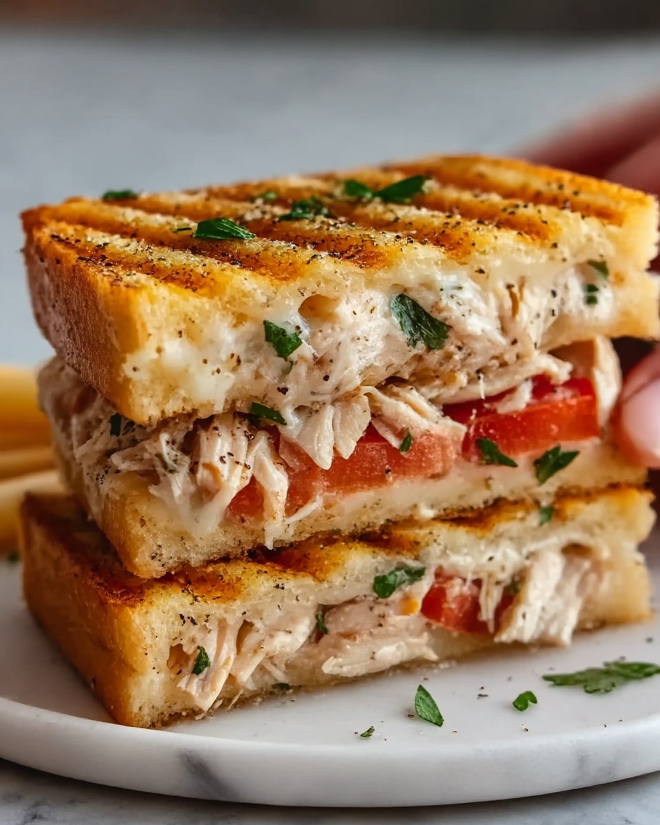 Best Honey Pepper Chicken Panini Pasta Recipe - Recipe Image