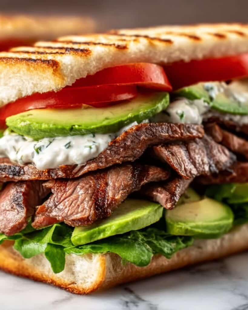 Grilled Steak & Avocado Sandwich Recipe