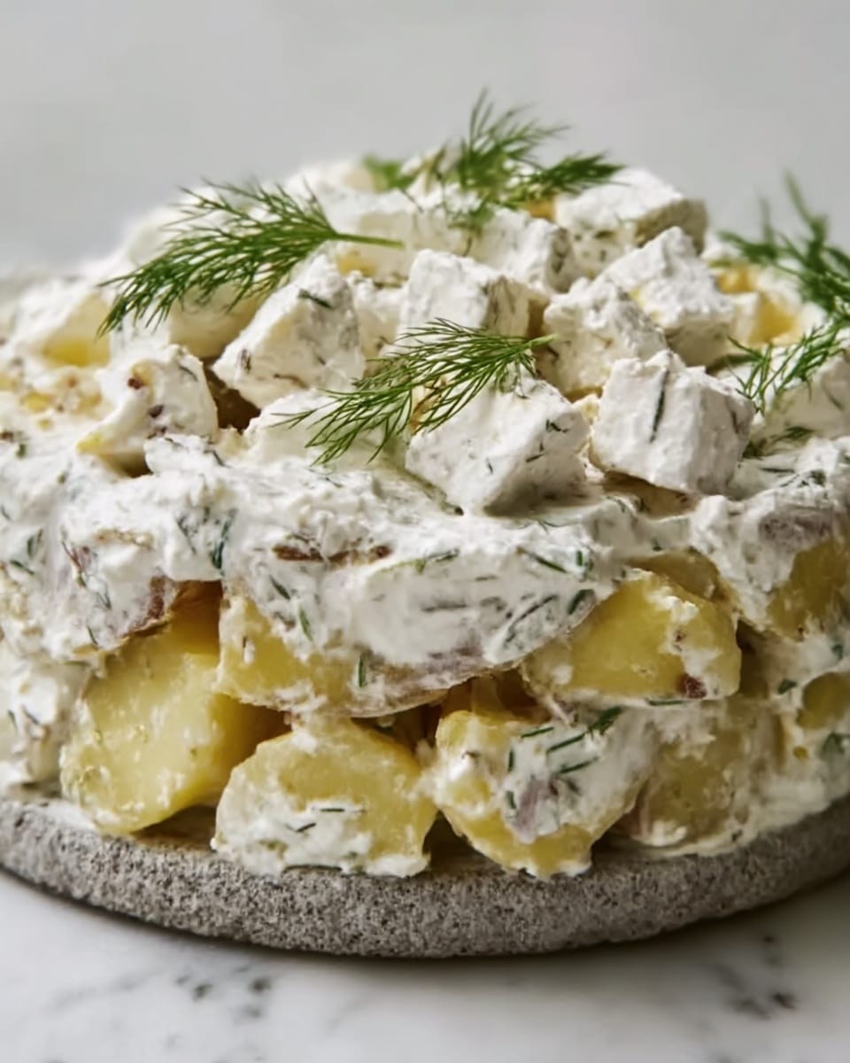 Creamy Herb Potato Salad with Greek Yogurt and Fresh Dill Recipe - Recipe Image