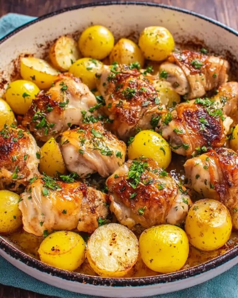 Garlic Parmesan Chicken and Potatoes (One-Pan Dinner) Recipe