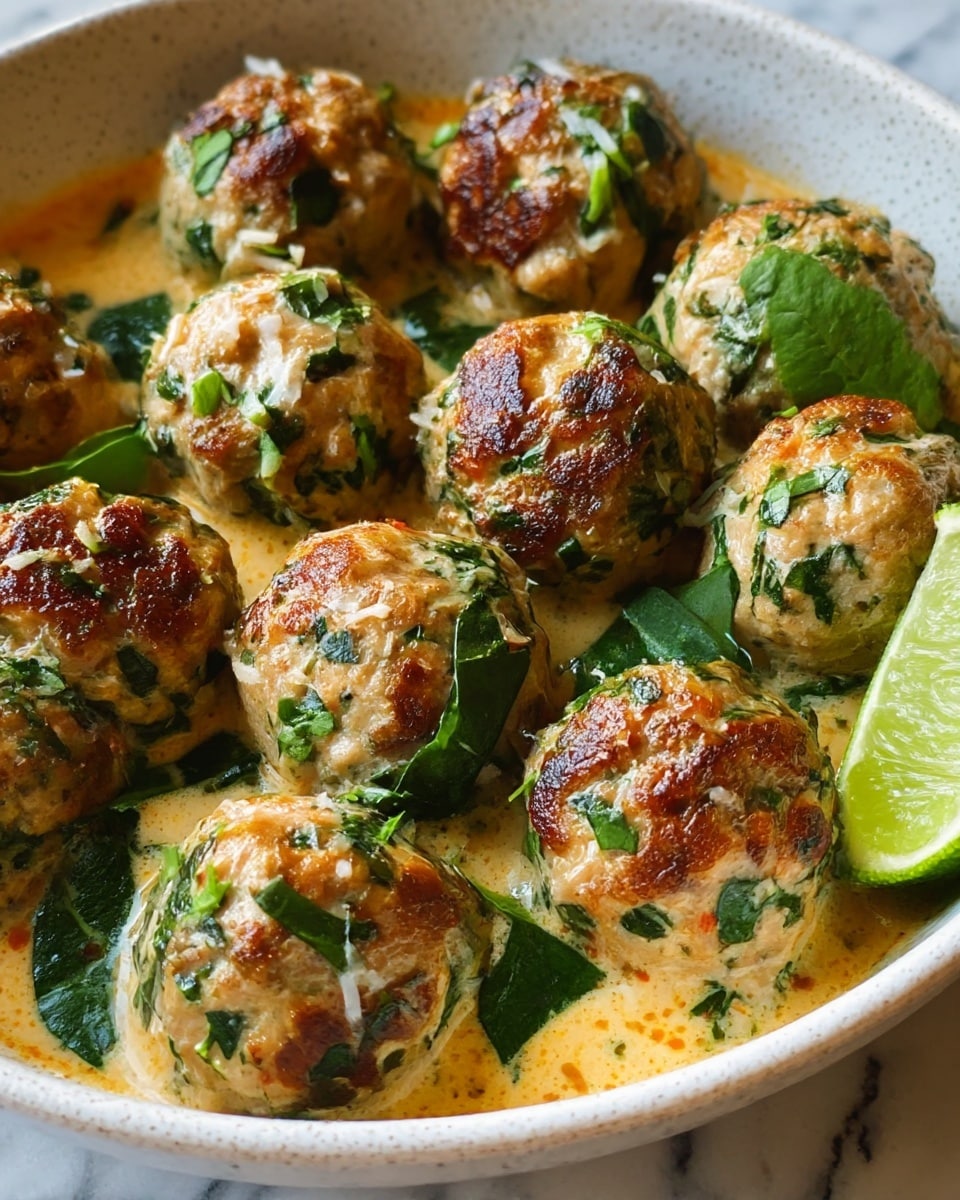 Coconut Chicken Meatballs Recipe - Recipe Image