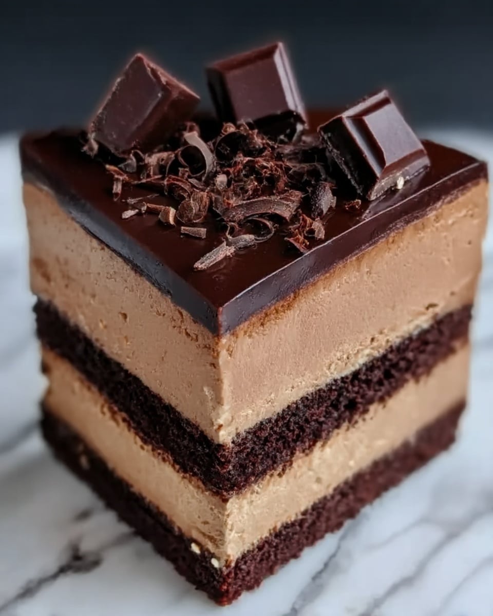 Dark Chocolate Mousse Cake Recipe - Recipe Image