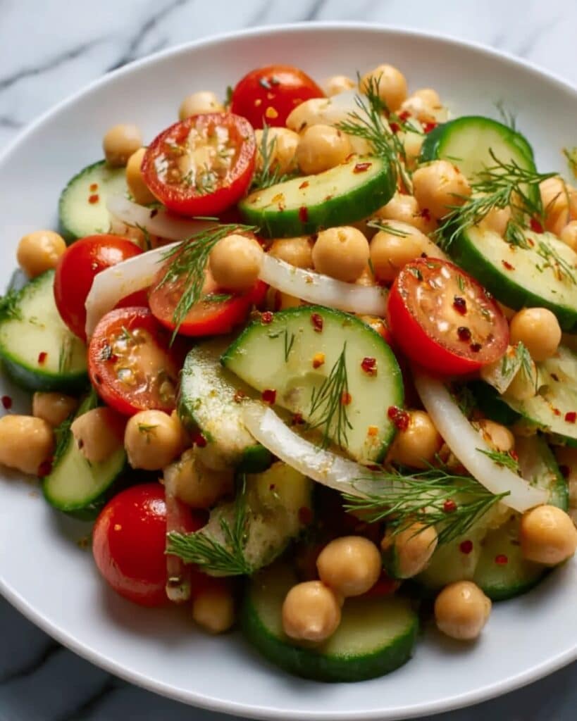 Chickpea Cucumber Salad Recipe