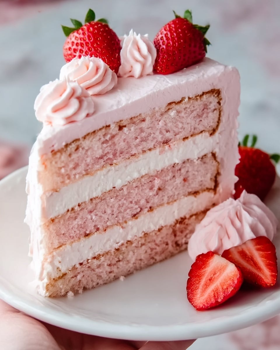 Best Strawberry Cake Ever Recipe - Recipe Image