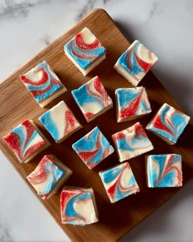 4th of July White Chocolate Fudge Recipe