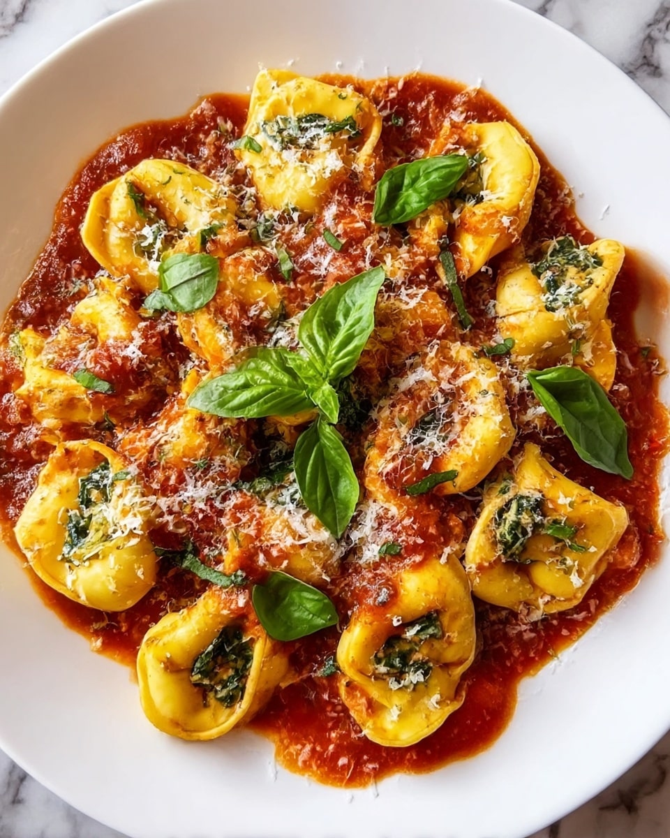 CrockPot Chicken Tortellini with Spinach and Parmesan Recipe - Recipe Image