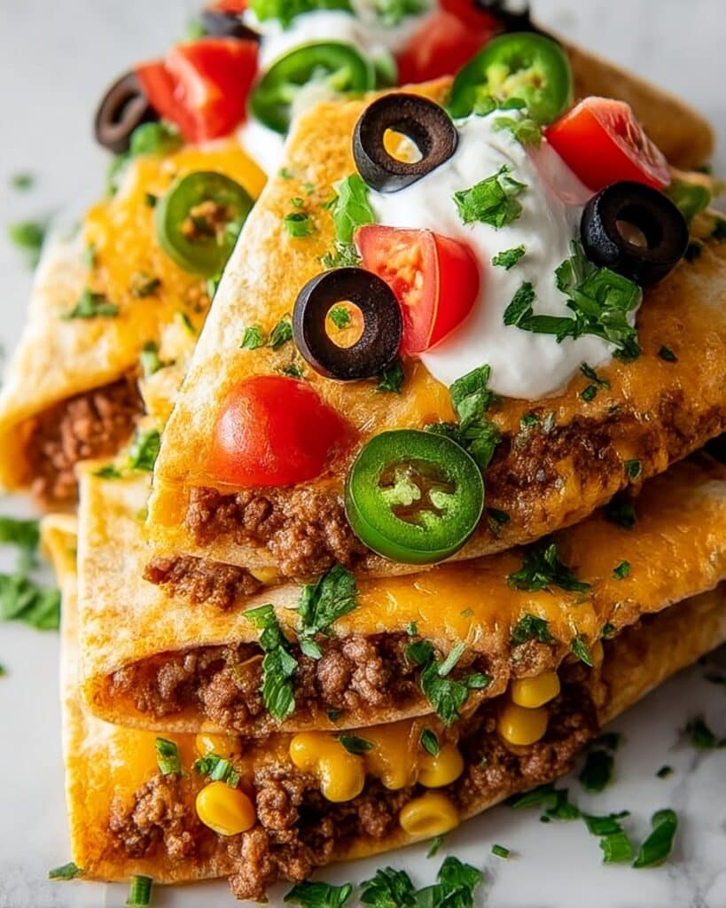 Cheesy Spicy Mexican Pizza Burritos Recipe