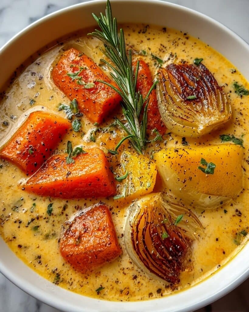 Roasted Winter Vegetable Soup Recipe