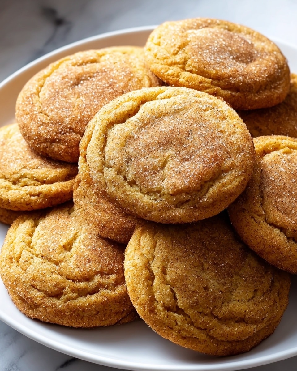 Chewy Pumpkin Snickerdoodle Cookies Recipe - Recipe Image