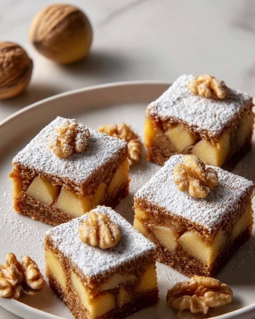 Chewy Spiced Apple Blondies Recipe