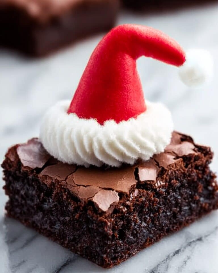 Santa Hat Brownies Recipe