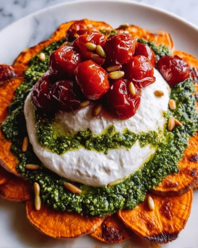 Roasted Beets & Carrots with Creamy Burrata Salad Recipe