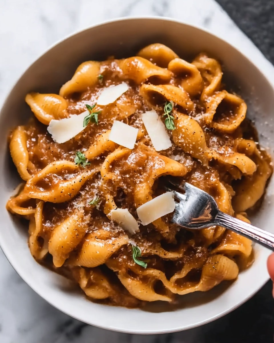 One Pot French Onion Pasta: An Amazing Ultimate Recipe - Recipe Image
