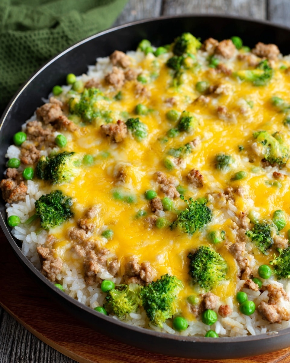 Cheesy Turkey Rice Recipe - Recipe Image
