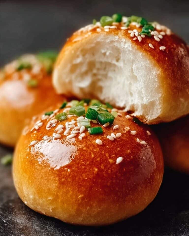 Pan Fried Pork Buns with Green Onion and Ginger Recipe