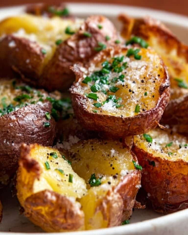 Salt & Vinegar Smashed Potatoes Recipe