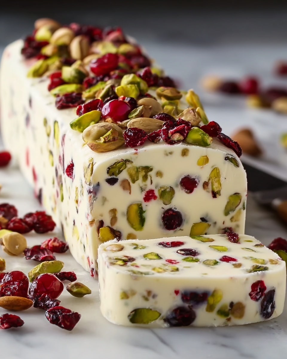 Cranberry Pistachio Cheese Log Recipe - Recipe Image