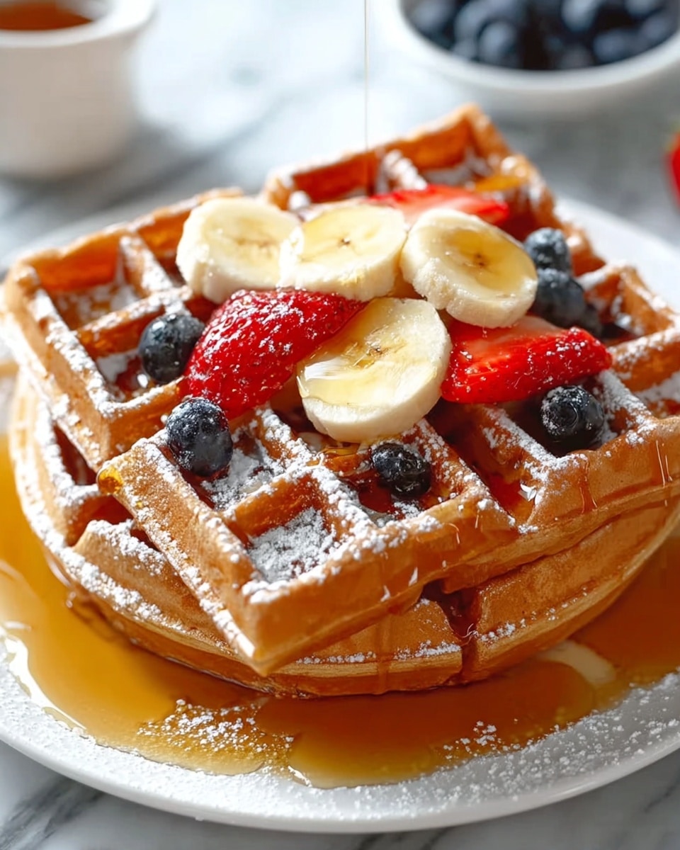 High Protein Waffles with 45g Protein for Epic Mornings Recipe - Recipe Image