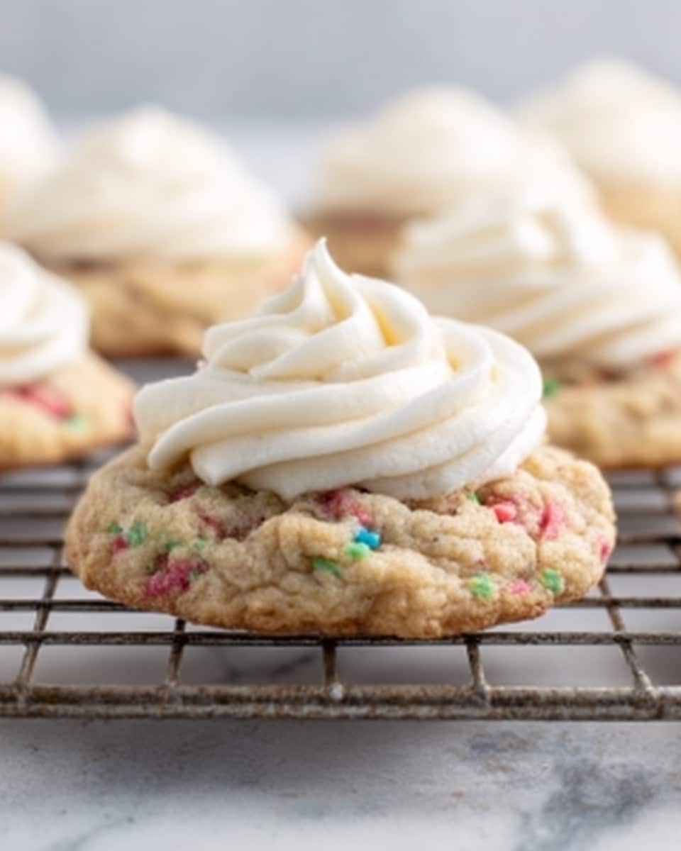 Rhubarb Cookies with Cream Cheese Frosting Recipe - Recipe Image