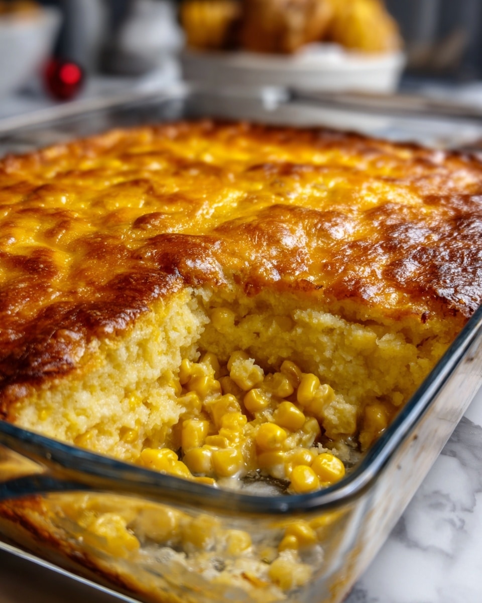 Creamy Corn Casserole with Jiffy Mix Recipe - Recipe Image