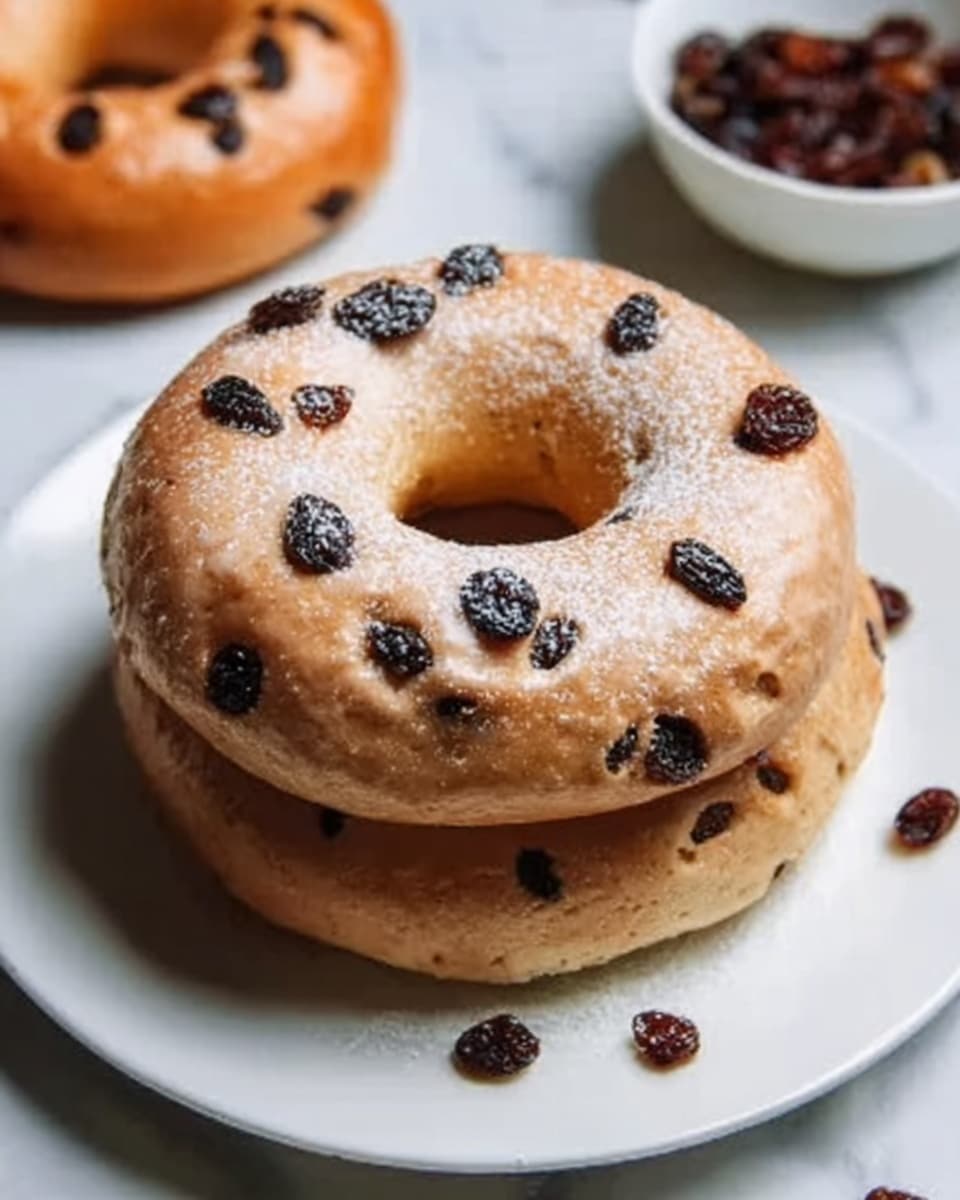 Cinnamon Raisin Greek Yogurt Bagels Recipe - Recipe Image