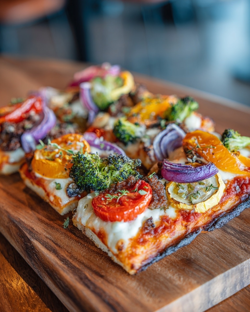Roasted Vegetable Whole Wheat Pizza Recipe - Recipe Image