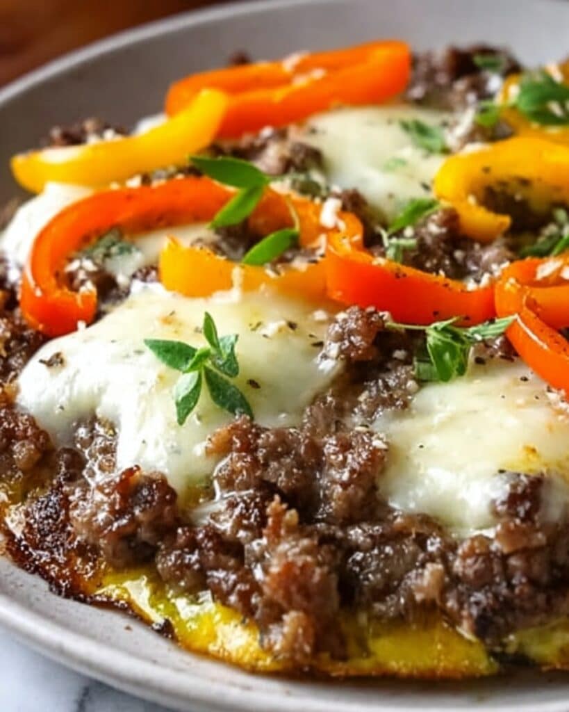 Philly Cheesesteak Loaded Stuffed Peppers Recipe