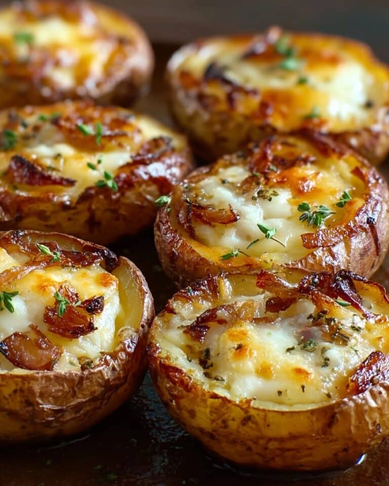 French Onion Baked Potatoes Recipe
