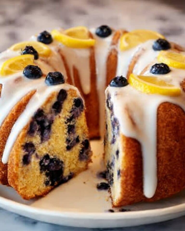 Lemon Blueberry Bundt Cake Recipe