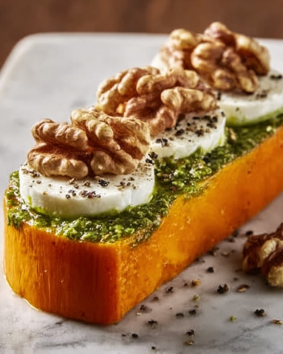 Stuffed Sweet Potatoes with Burrata, Toasted Walnuts & Sage Pesto Recipe - Recipe Image