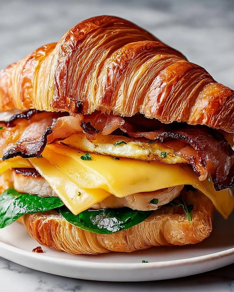 Maple Mustard Croissant Breakfast Sandwich Recipe