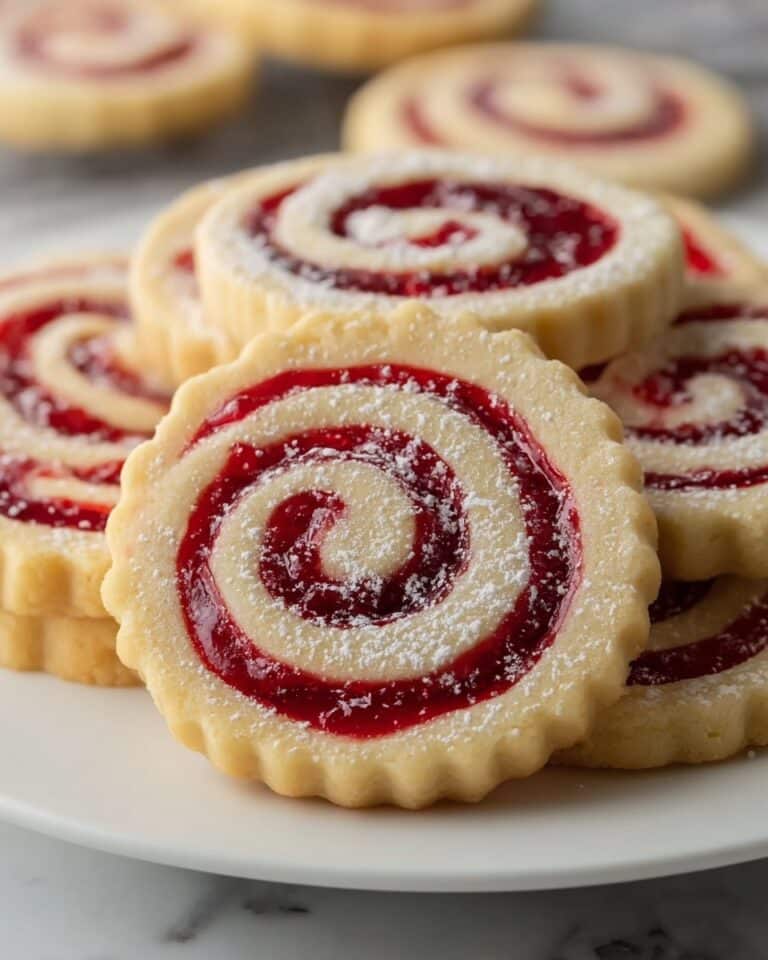 Raspberry Swirl Shortbread Cookies Recipe