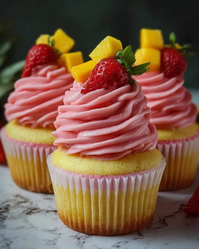 Strawberry Mango Cupcakes Recipe