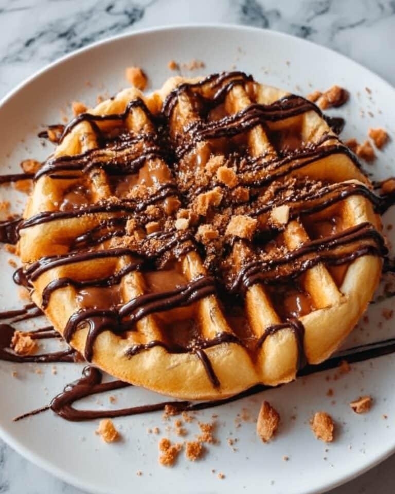 Crispy Homemade Funnel Cake with Chocolate Drizzle Recipe