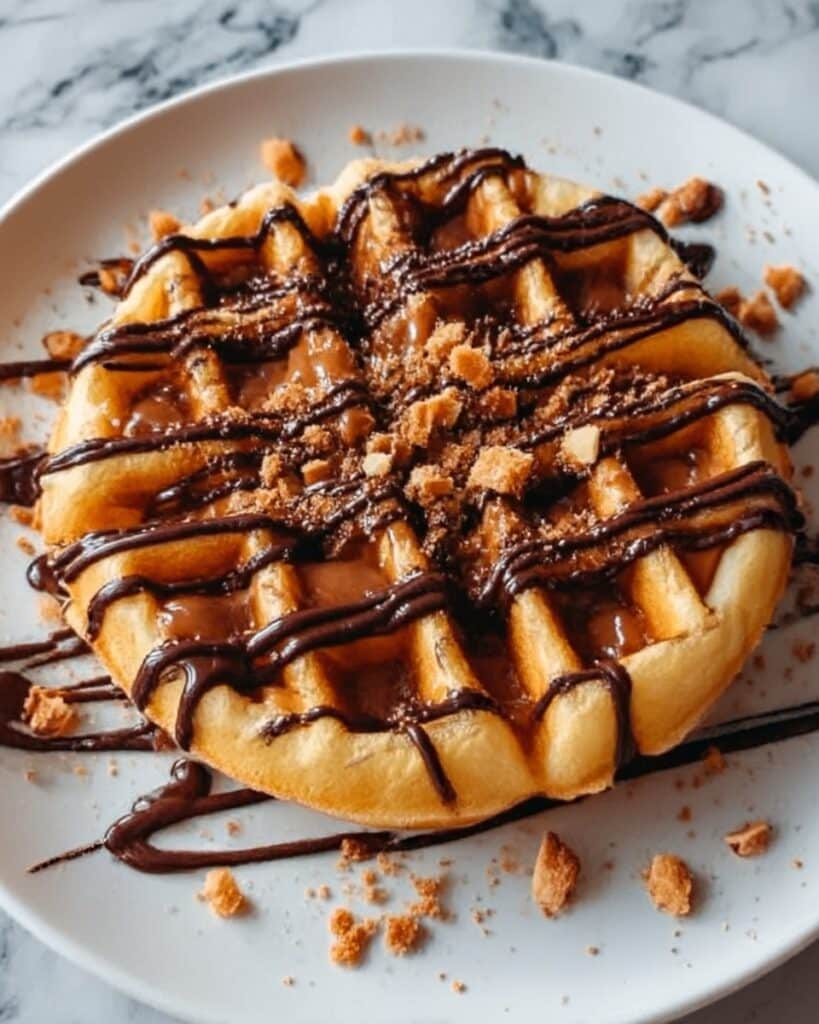 Crispy Homemade Funnel Cake with Chocolate Drizzle Recipe