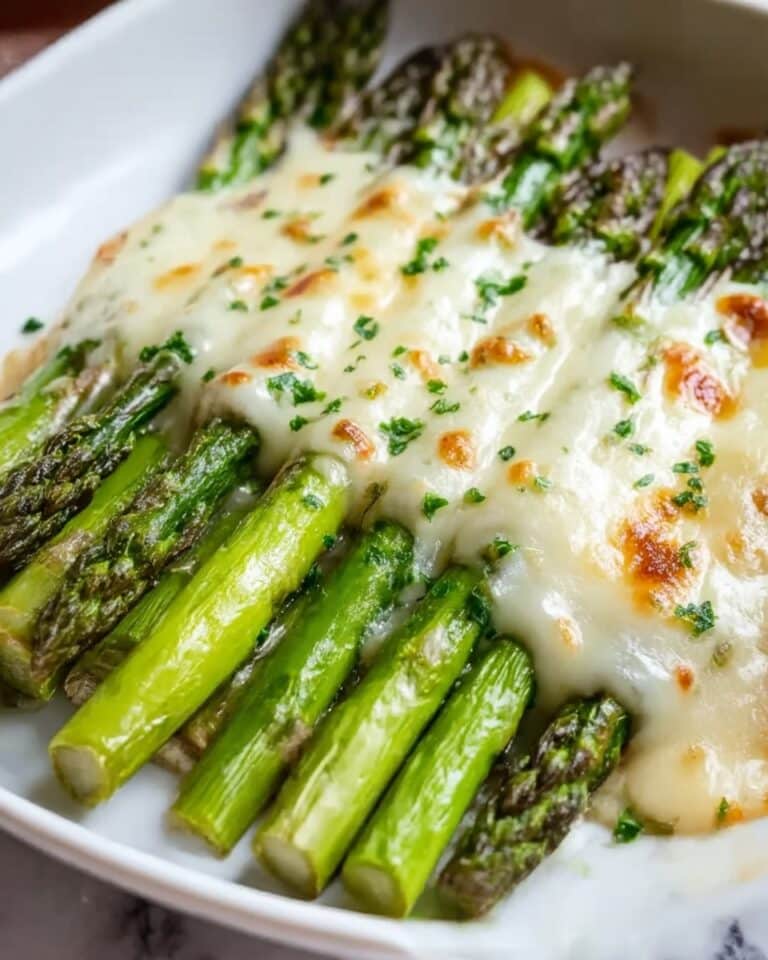 Cheesy Garlic Roasted Asparagus Recipe