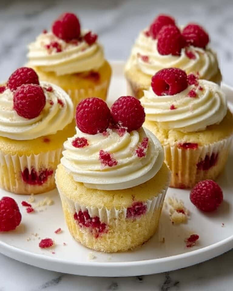 Raspberry Lemon Heaven Cupcakes Recipe