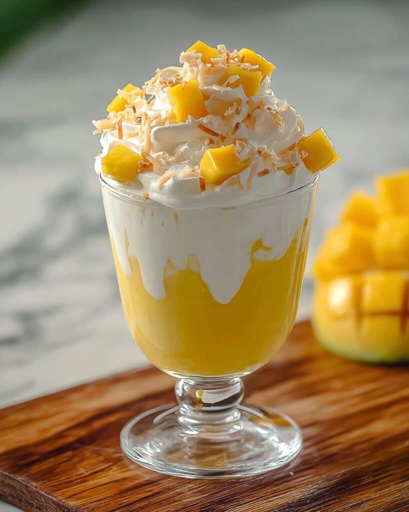 Mango Coconut Float Milkshake Recipe