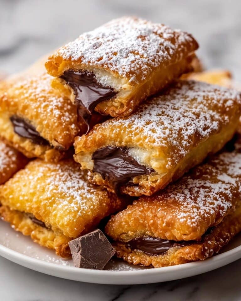 Fried Croissant Beignets with Chocolate Inside Recipe